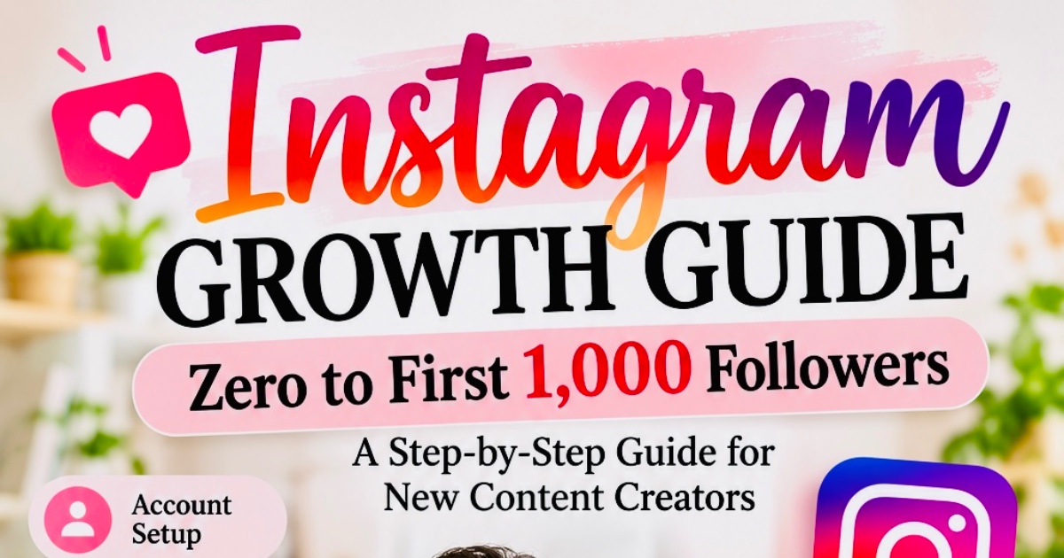 INSTAGRAM GROWTH GUIDE  Zero to First 1,000 Followers  A Simple Guide for New Content Creators, image 2