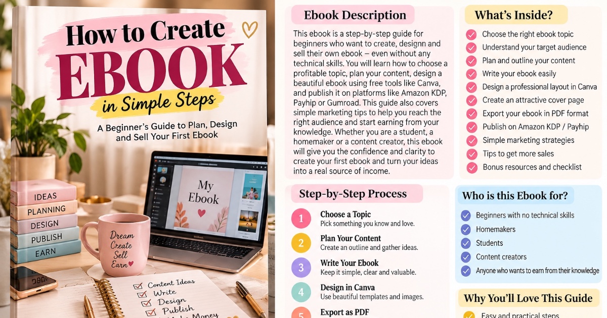 How to Create an Ebook in Simple Steps