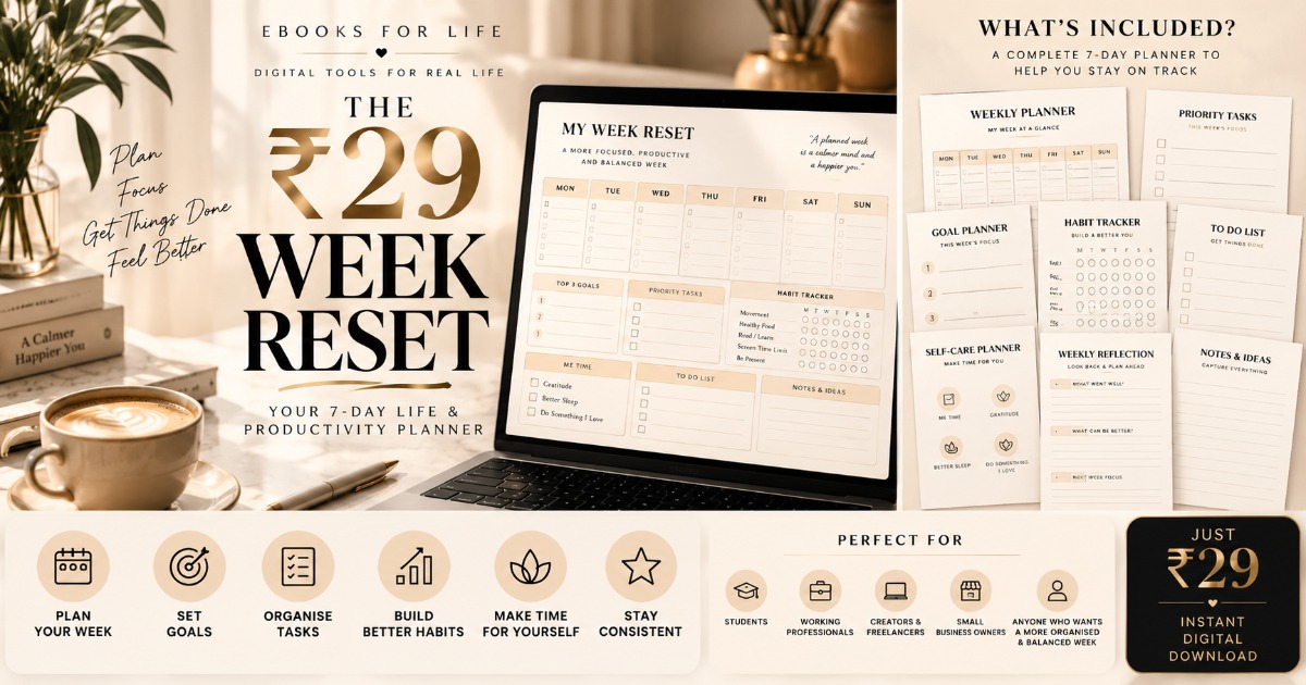 The Week Reset — Your 7-Day Life & Productivity Planner, image 2