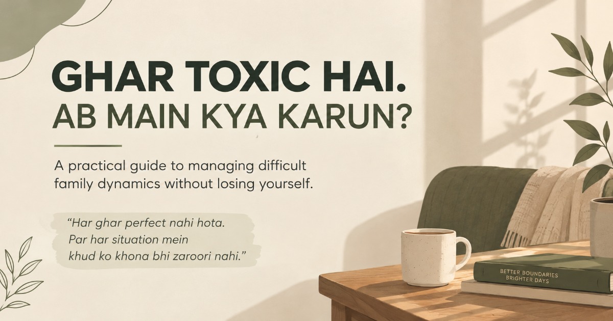 Ghar Toxic Hai. Ab Main Kya Karun?