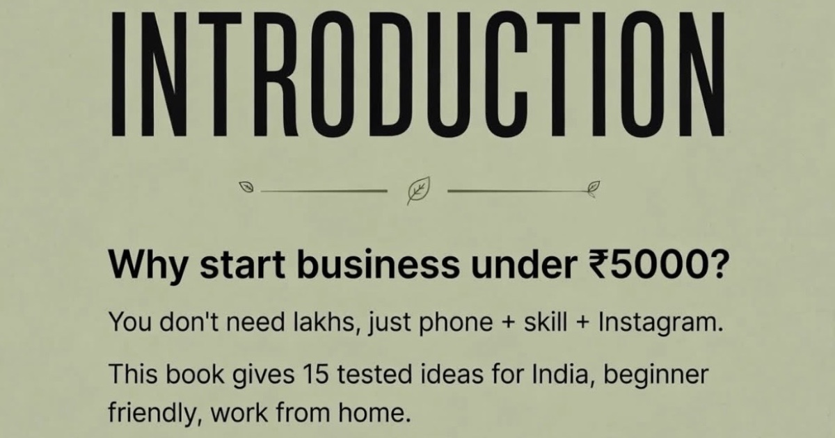 Becoming a Business Owner Under ₹5,000 | 15 Low-Investment Business Ideas E-book, image 4