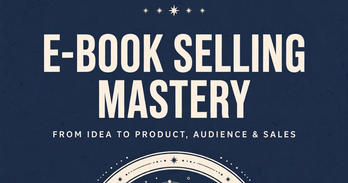 E-Book Selling course
