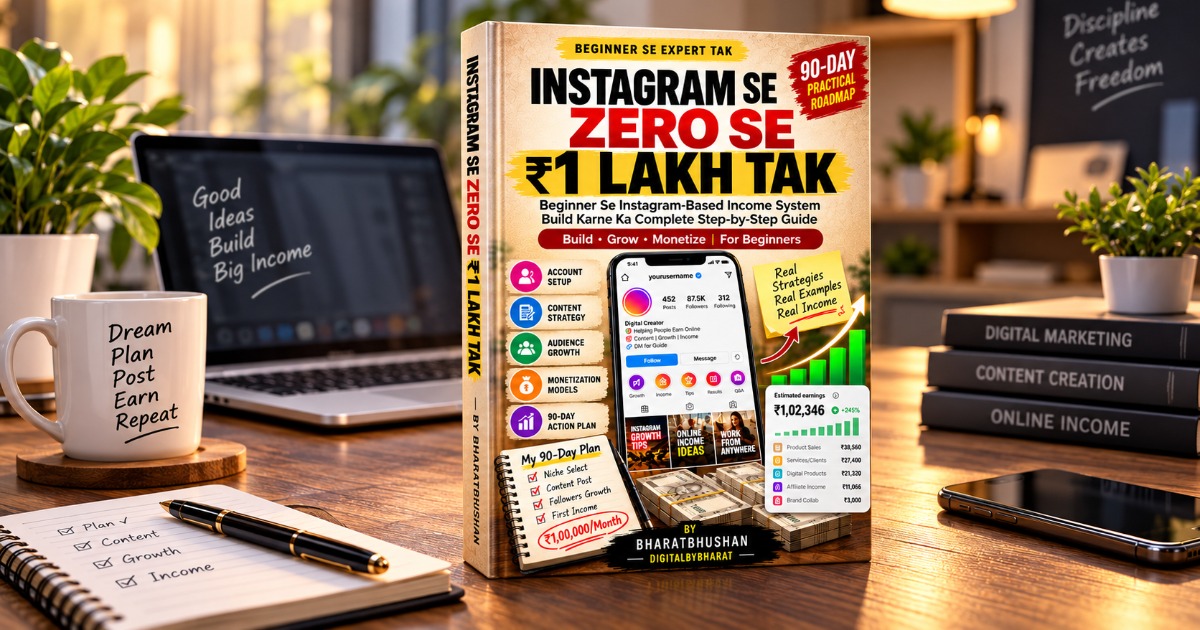 0 Followers Se ₹1 Lakh Tak — 90-Day Instagram Income Roadmap