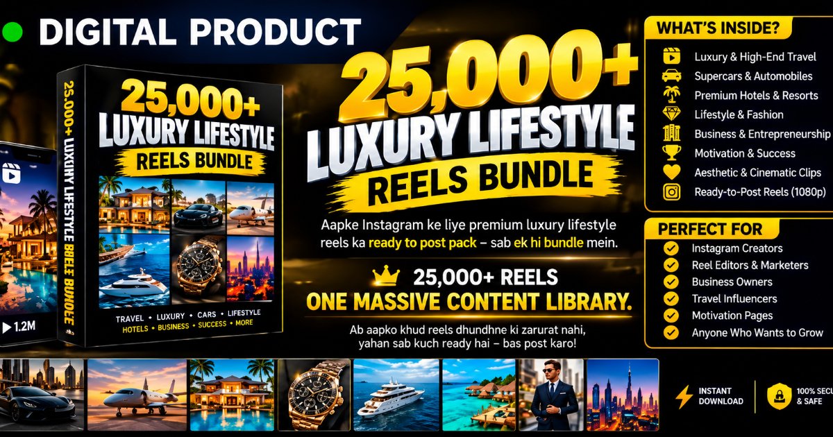 25,000+ Luxury Lifestyle Reels