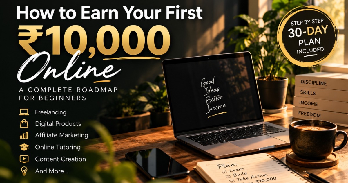 How to Earn Your First ₹10,000 Online