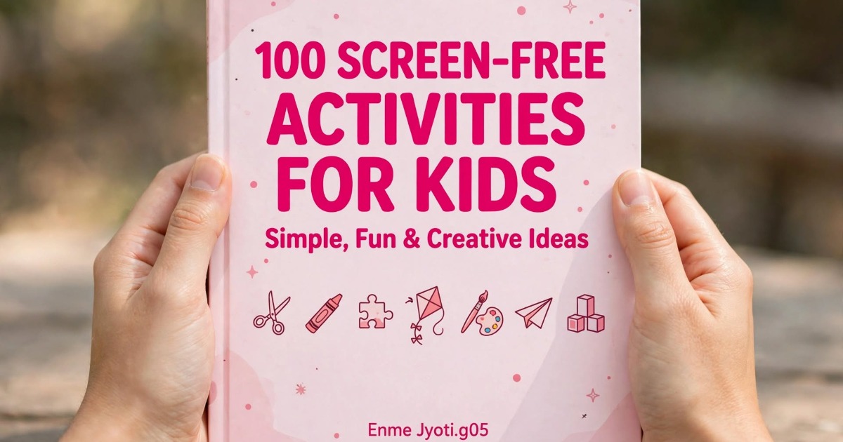 100 SCREEN-FREE ACTIVITIES FOR KIDS Simple, Fun & Creative Ideas for Play, Learning & Family Time