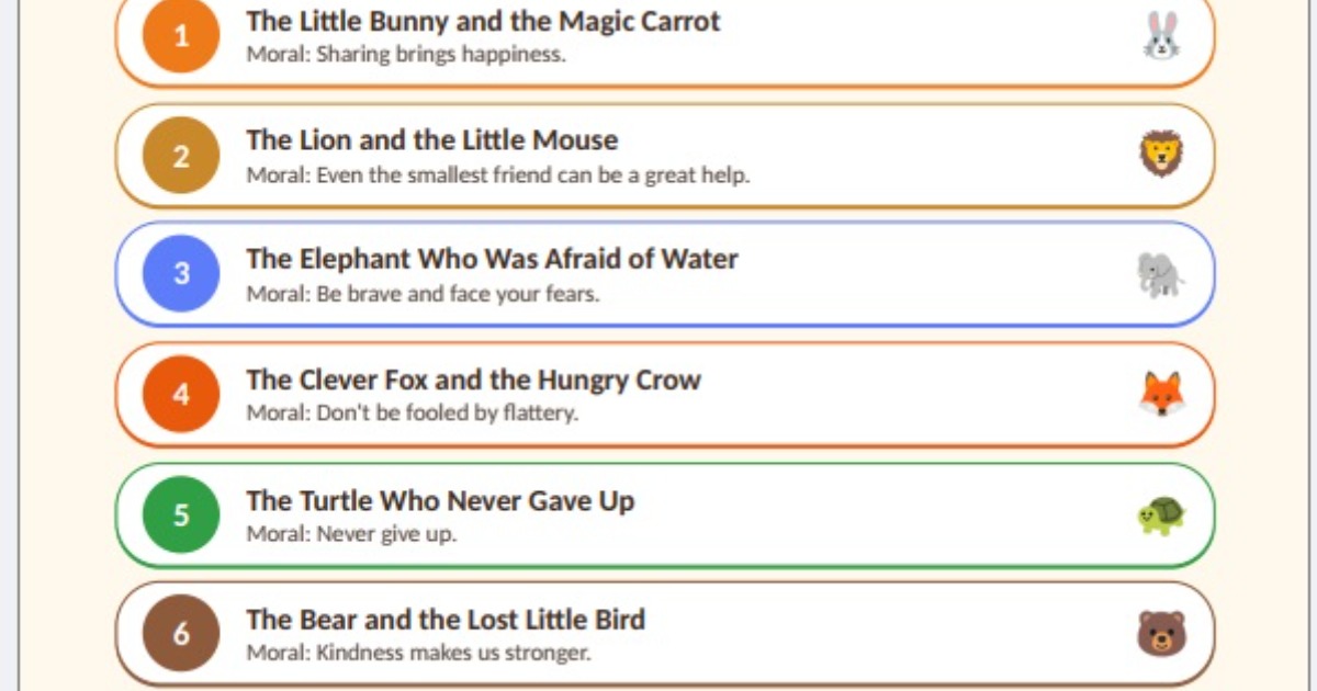 Kids Story - 10 illustrated stories., image 2