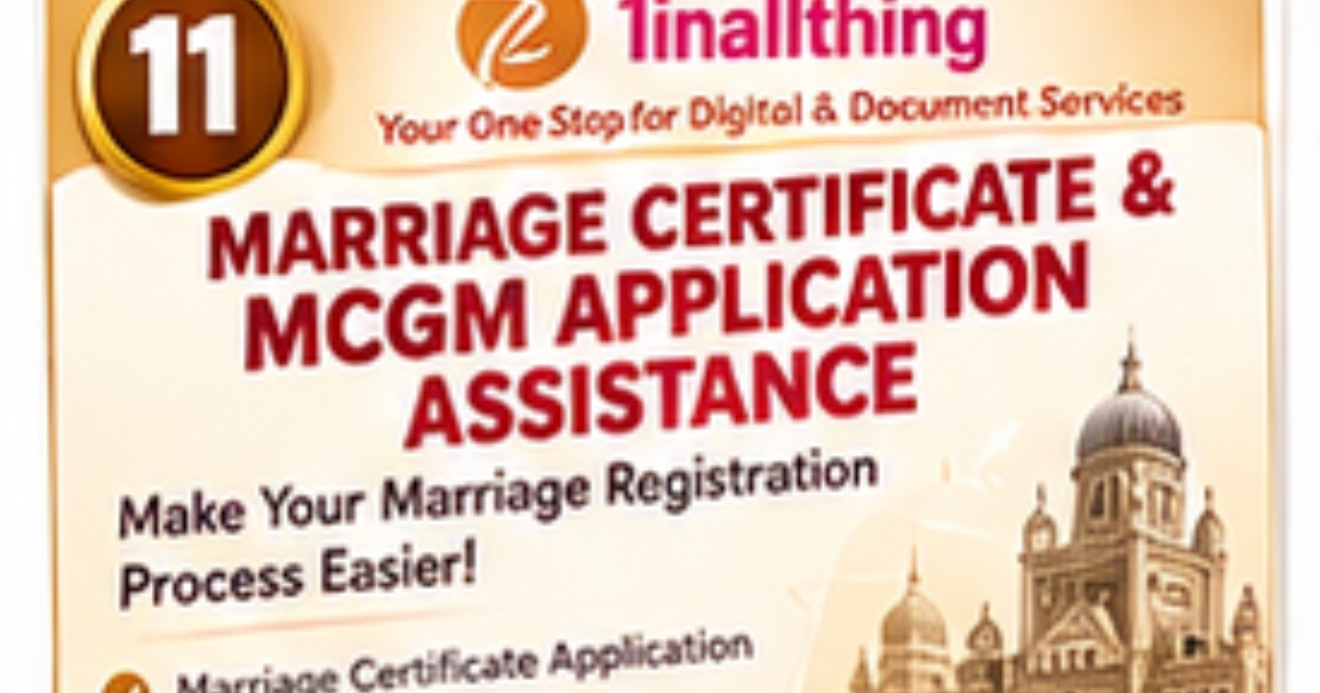 Marriage Certificate MCGM ward Apply