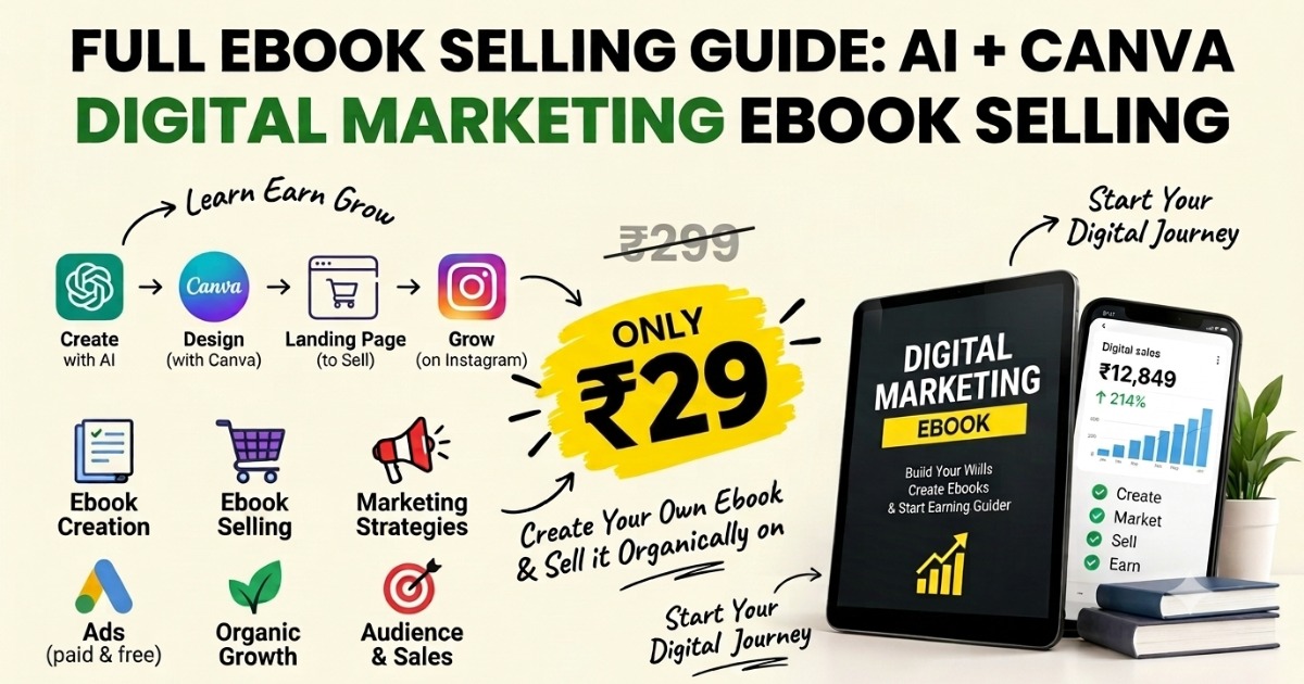 Ebook Selling Pdf  Step by Step Explained 😎