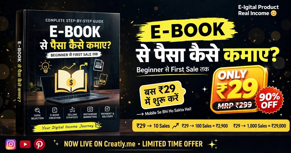 E-BOOK SE PAISA KAISE KAMAYE? Beginner se First Sale Tak