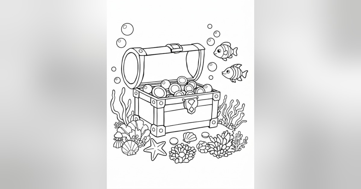 Underwater Wonders: A Children's Colouring Book, image 4