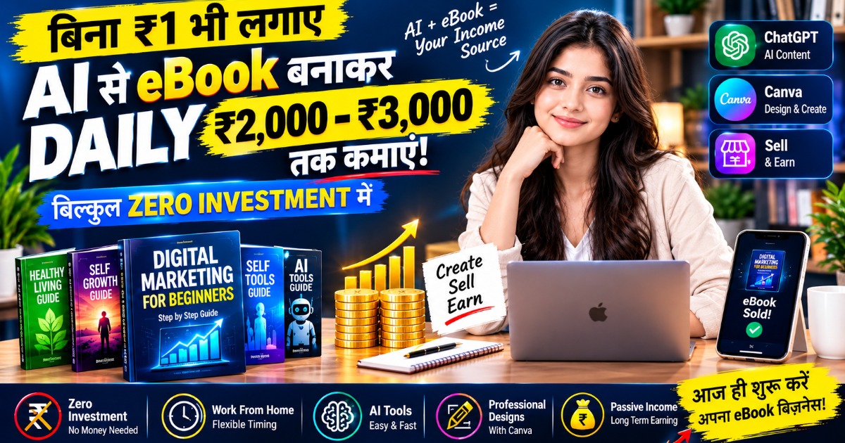 AI Se eBook Banao, Professionally Design Karo & Sell Karke Digital Income Start Karo Create β’ Design β’ Sell β’ Earn β image 3