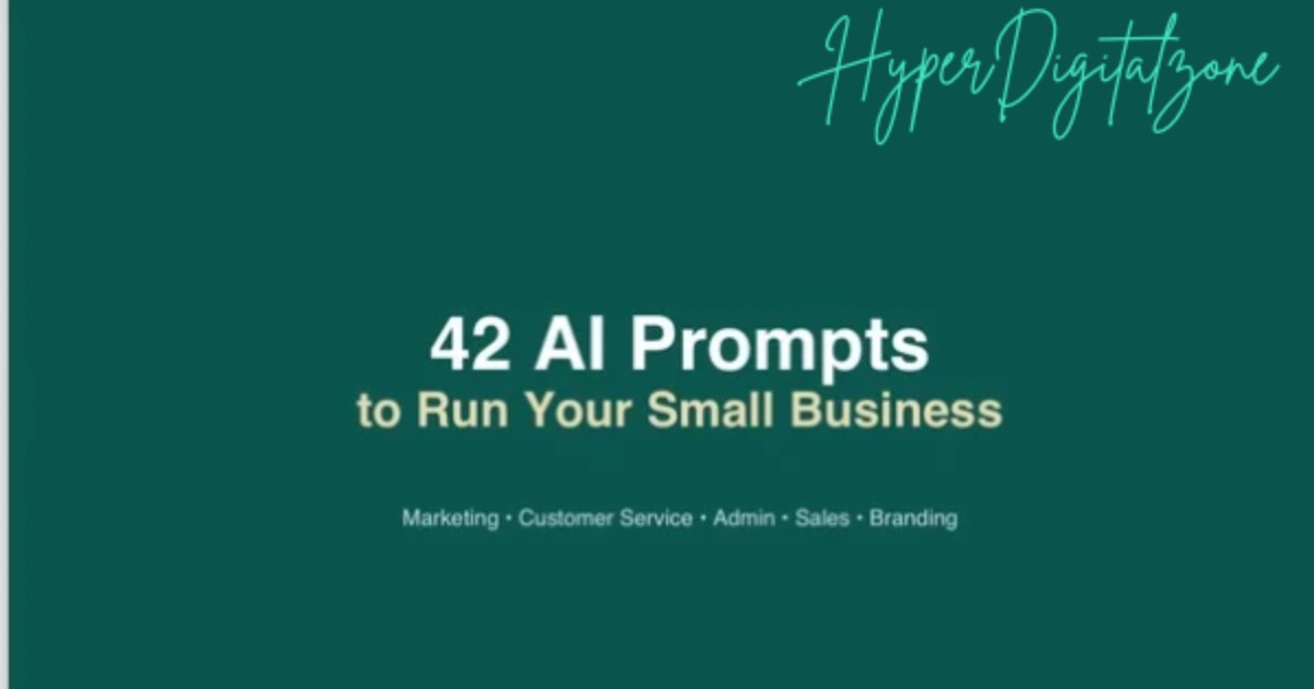 42 AI Prompts to Run Your Small Business — image 2