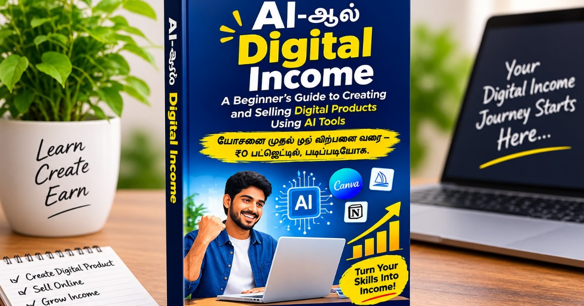 AI Income Starter Guide – Create & Sell Digital Products | Tamil + English, image 2