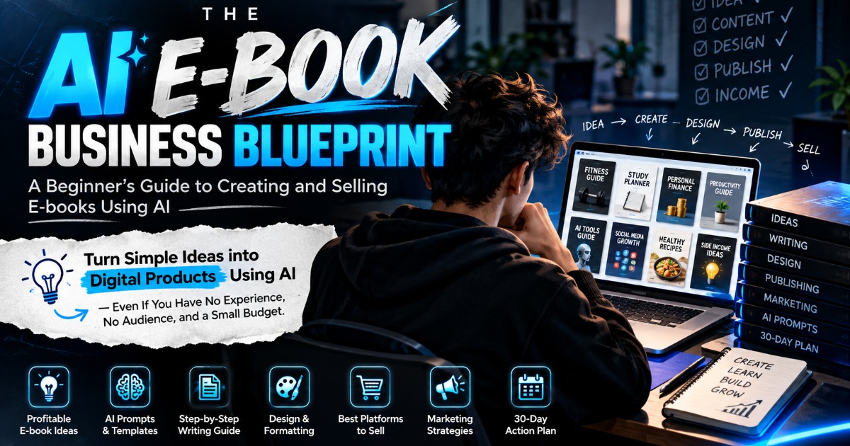 The AI E-book Business Blueprint: A Beginner’s Guide to Creating and Selling E-books Using AI