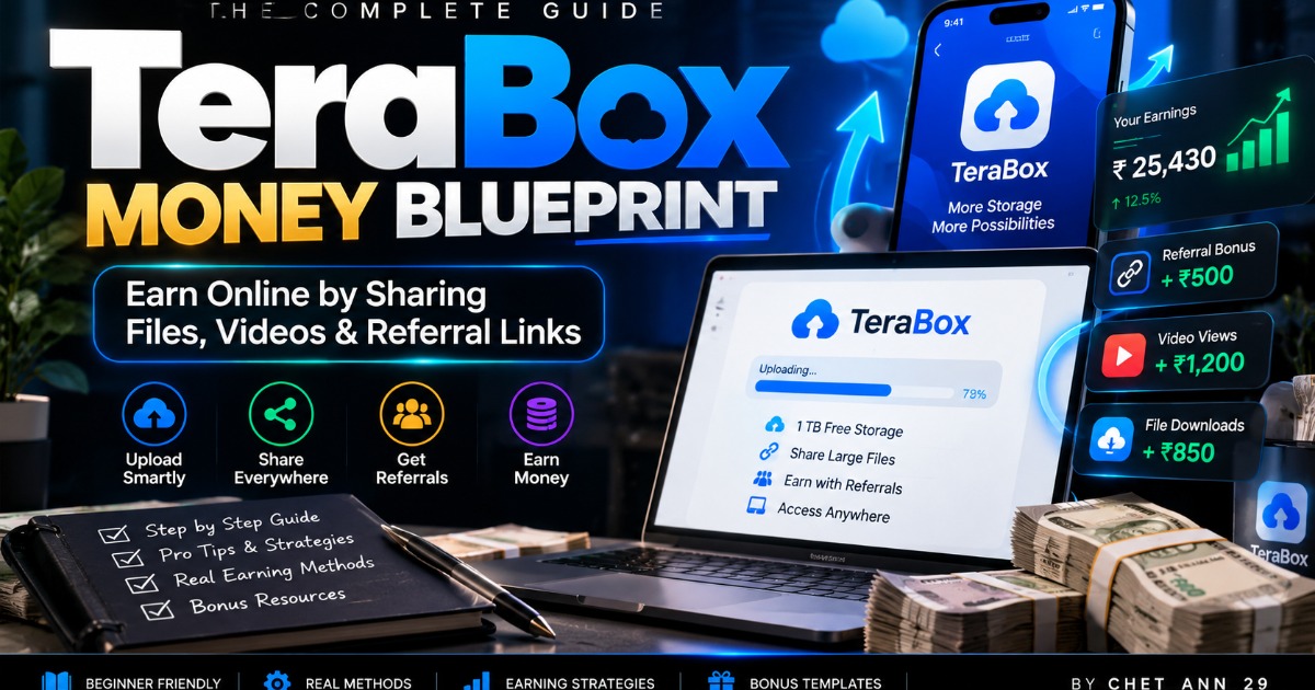 TeraBox Money Blueprint: Earn Online by Sharing Files, Videos & Referral Links