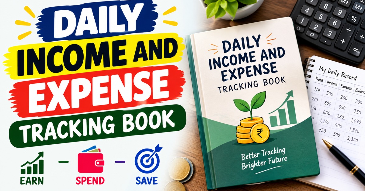 Daily Income and Expense Tracking Book