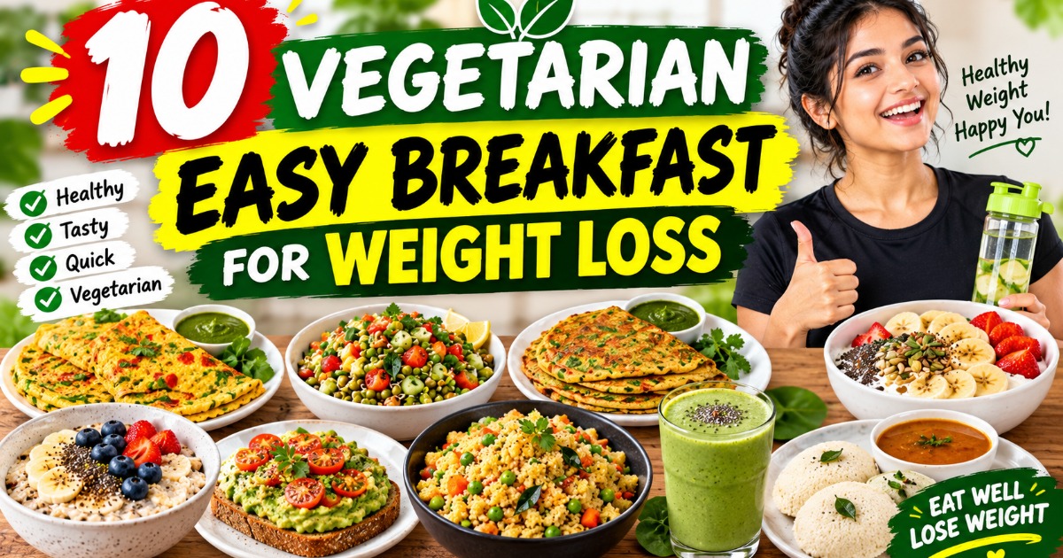10 Vegetarian Easy Breakfast For Weight Loss
