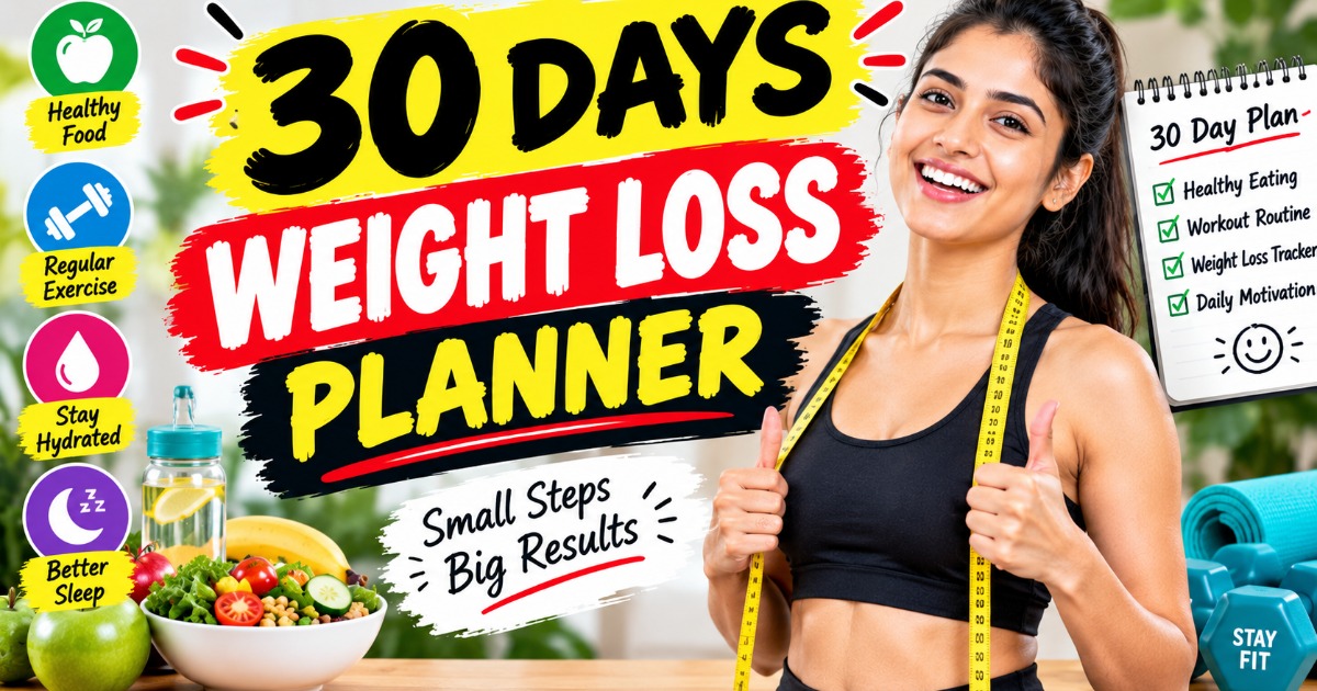 30 Days Weight Loss Planner