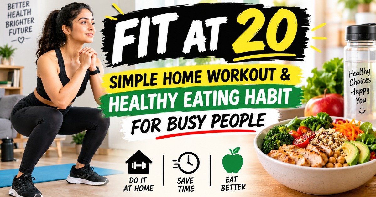 Fit At 20 - Simple Home Workout & Healthy Eating Habit For Busy People