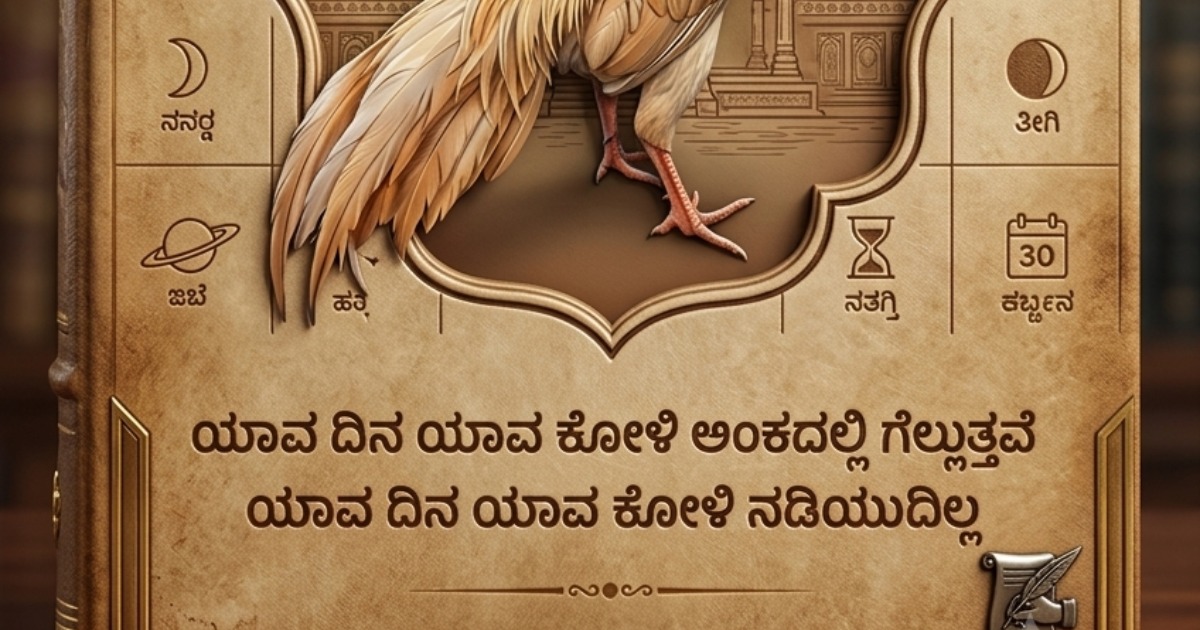 Kukkuta panchanga (ಕುಕ್ಕುಟ ಪಂಚಾಂಗ ) — image 2