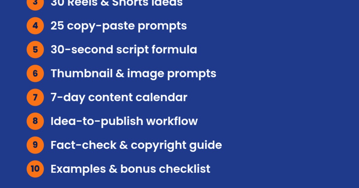 AI Content Creator Starter Kit: Create Better Social Media Content with AI Do you spend hours wondering "What should I post today?" Ideas, captions, scripts and thumbnails take time, especially when you're just starting out. This beginner-friendly ebook s, image 4