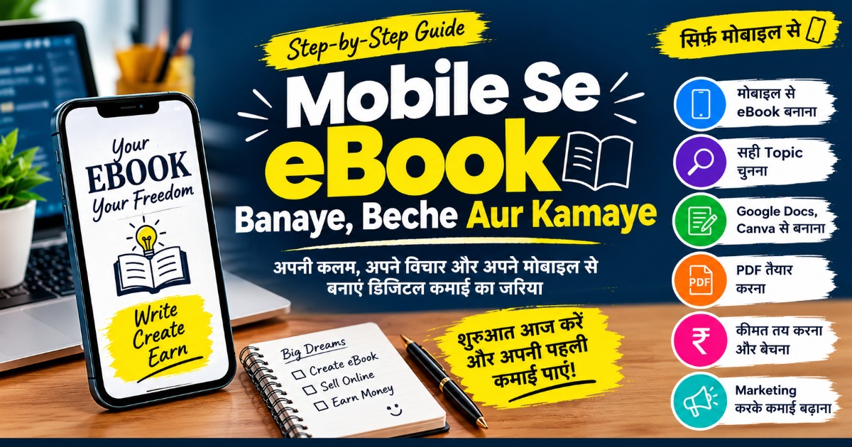 Mobile Se eBook Banaye, Beche Aur Kamaye, image 2