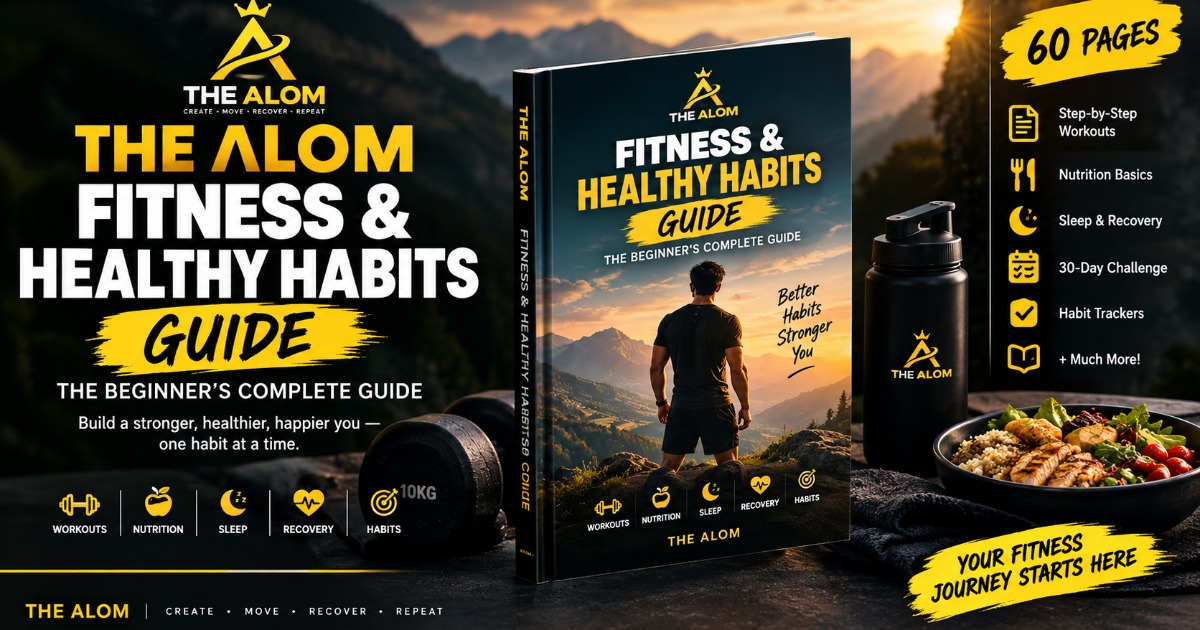 The Alom Fitness & Healthy Habits Guide — 60-Page Beginner Fitness Ebook, image 2