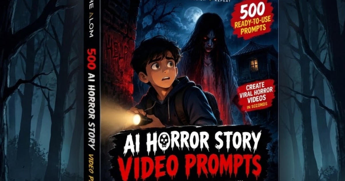 500 AI Horror Story Prompts 👻 | 2D Animation • 30–35 Sec Videos • 9:16, image 2