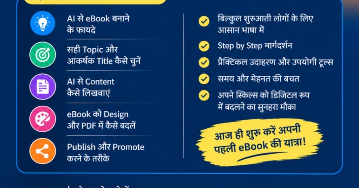 AI से eBook कैसे बनाएँ? | Step-by-Step आसान हिंदी Guide — image 3