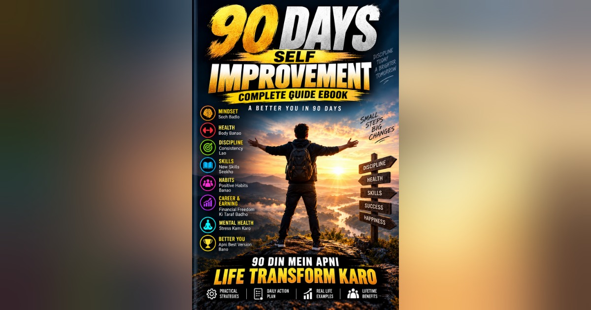 Roz ek chhota kadam: apni soch, sehat, aadatein aur zindagi badalne ka 90 din ka practical plan