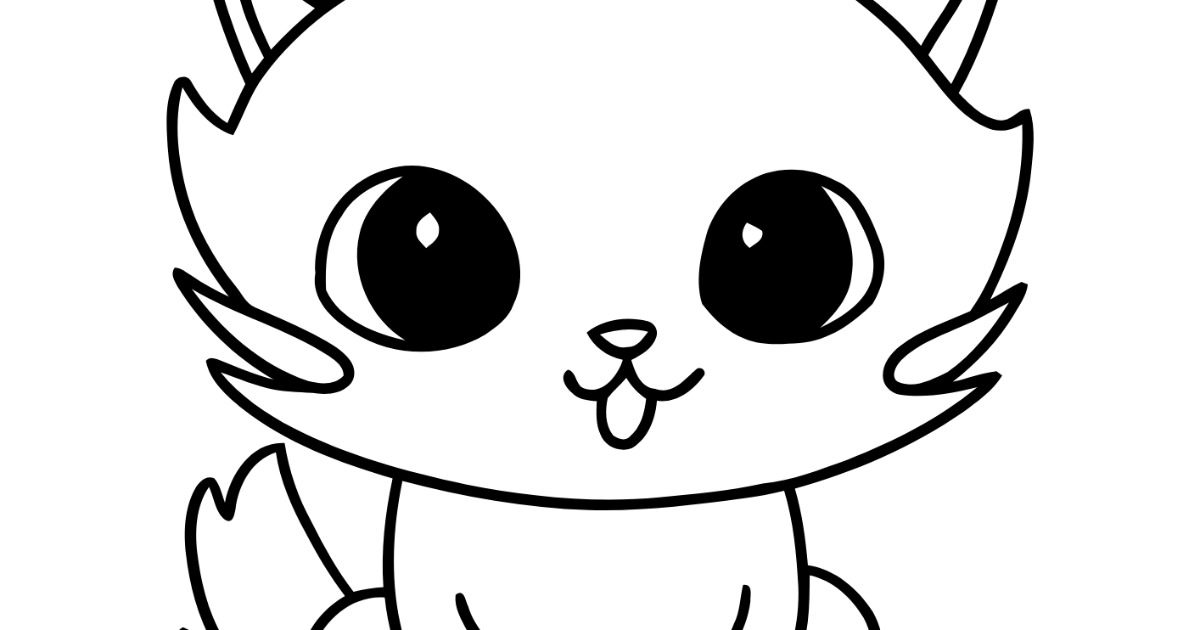 Cute Animals Coloring Book for Kids -12 Printable pages, image 2