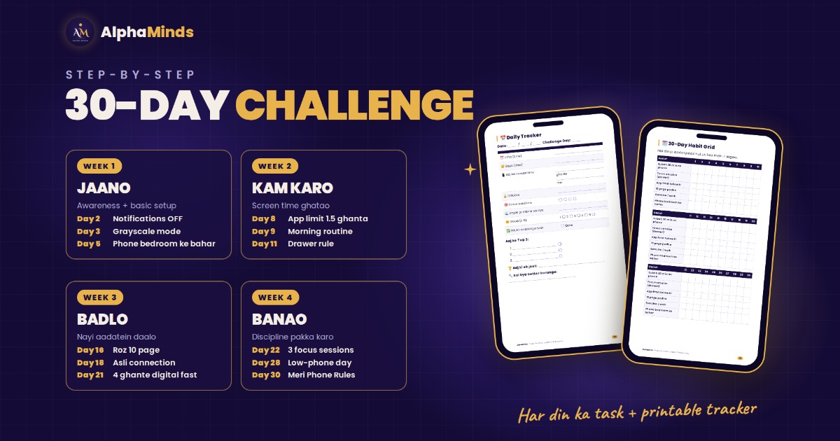 Phone Se Azaadi – 30-Day Dopamine Detox Plan — image 3