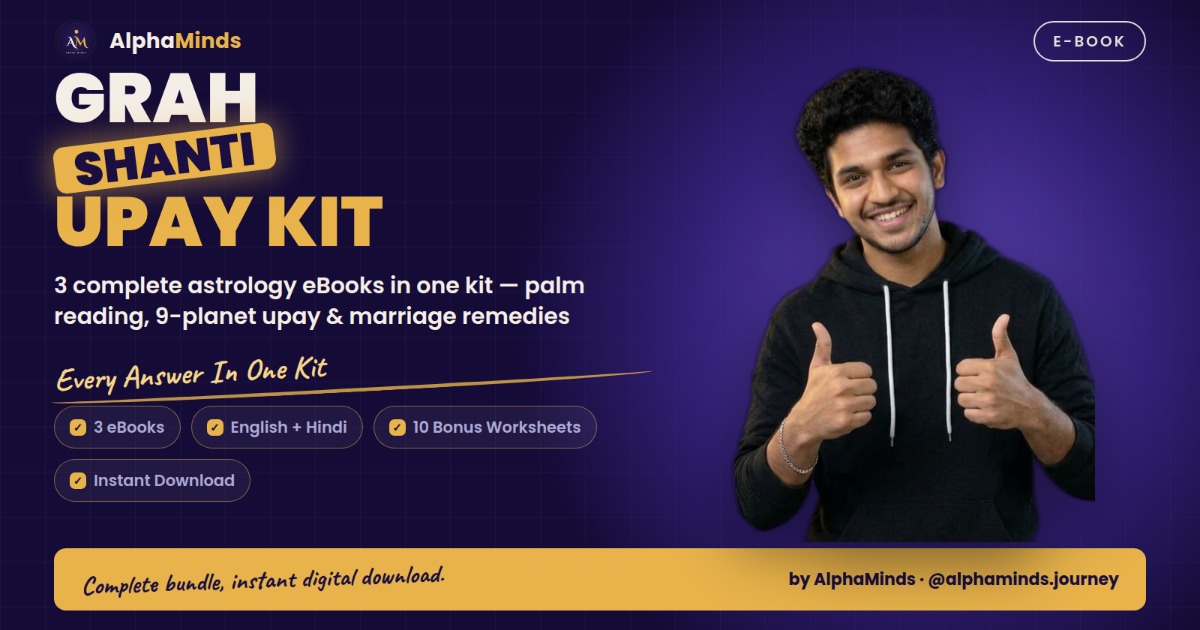 Grah Shanti Upay Kit — Complete Astrology Bundle (Palm Reading + 9-Graha Upay + Love & Marriage Remedies)