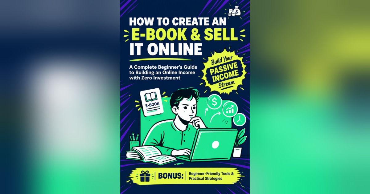 Create an E-Book and Sell it Online