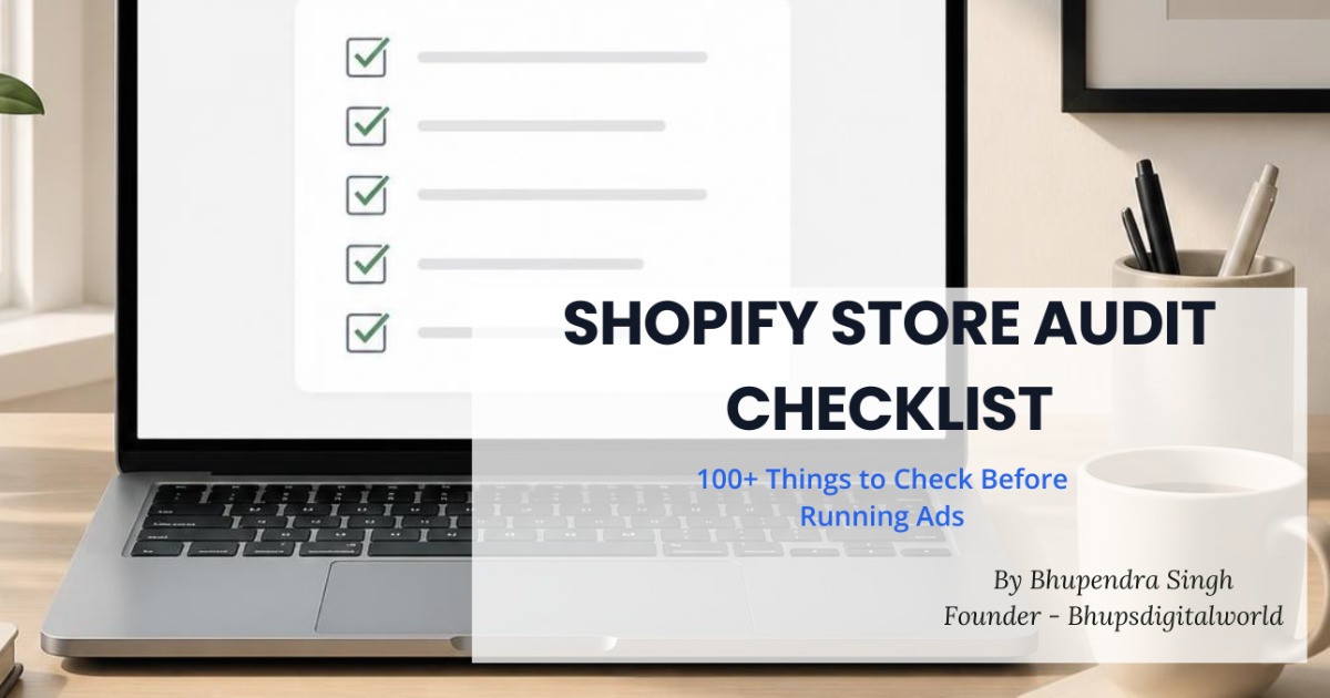Shopify Store Audit Checklist – 20-Point Conversion & SEO  Audit