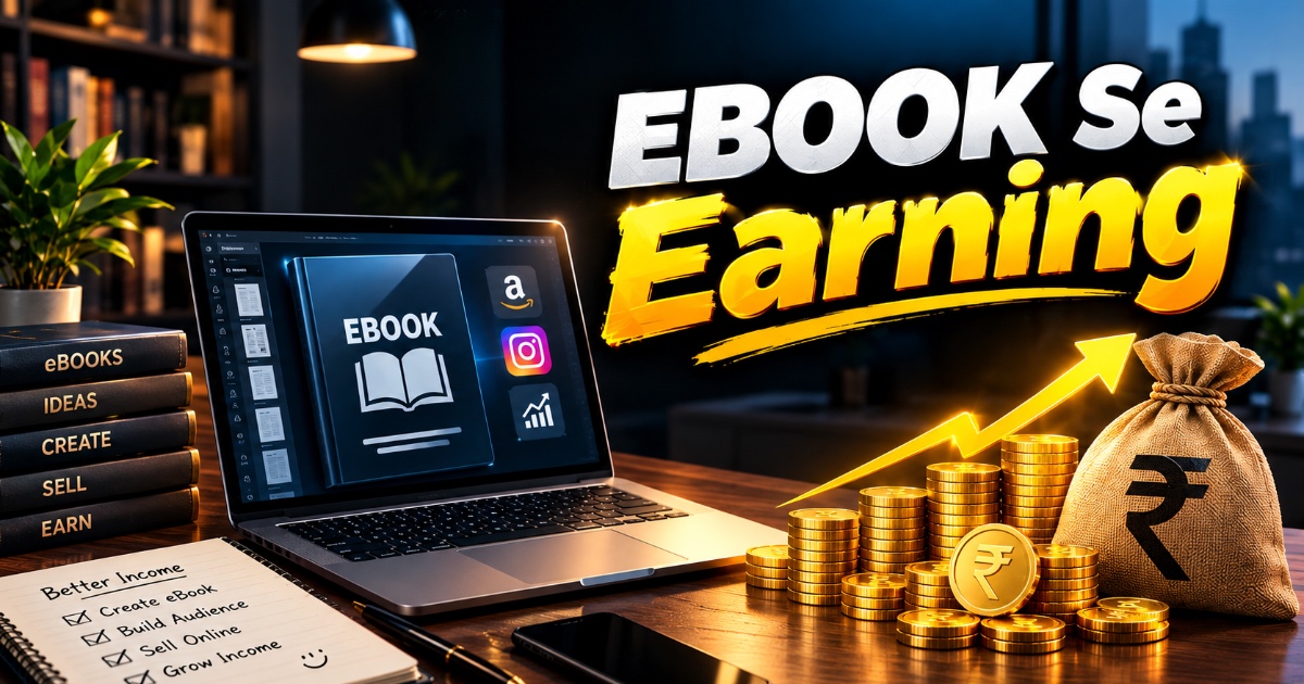 Ebook Se Earning: घर बैठे ईबुक बनाकर कमाई शुरू करें (हिंदी गाइड)