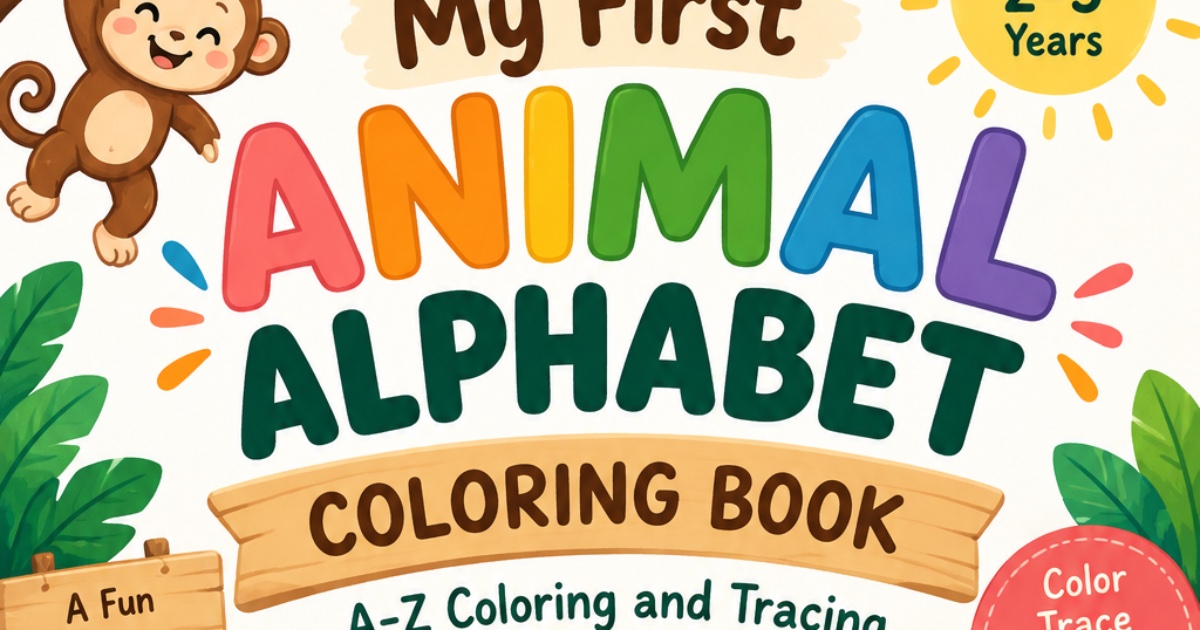 My First Animal Alphabet Coloring Book