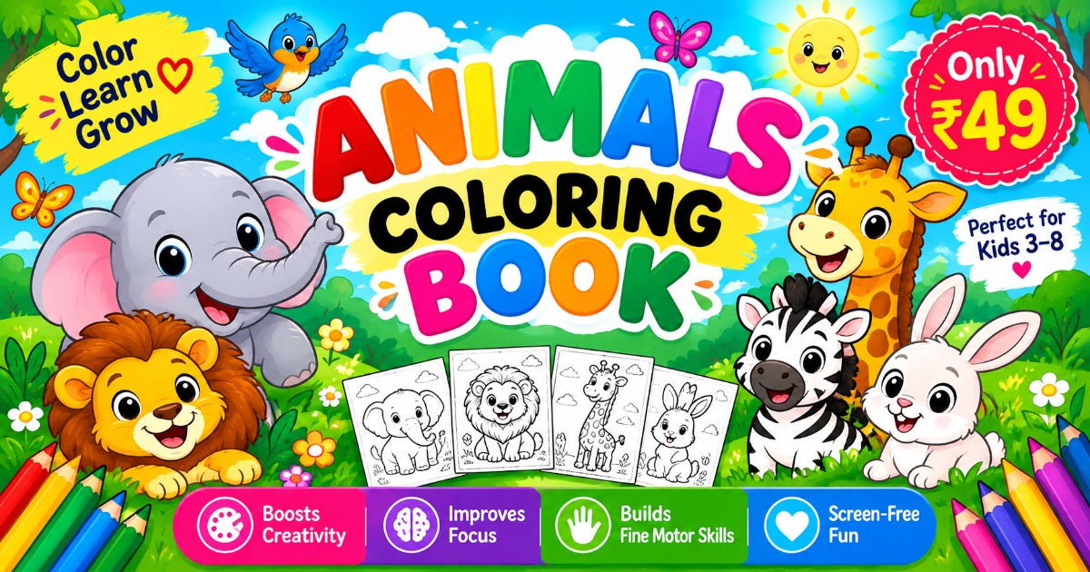 Animals coloring books