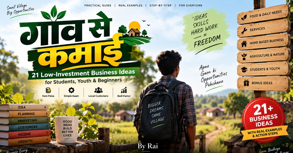 गाँव की 21 Business Opportunities 💡
