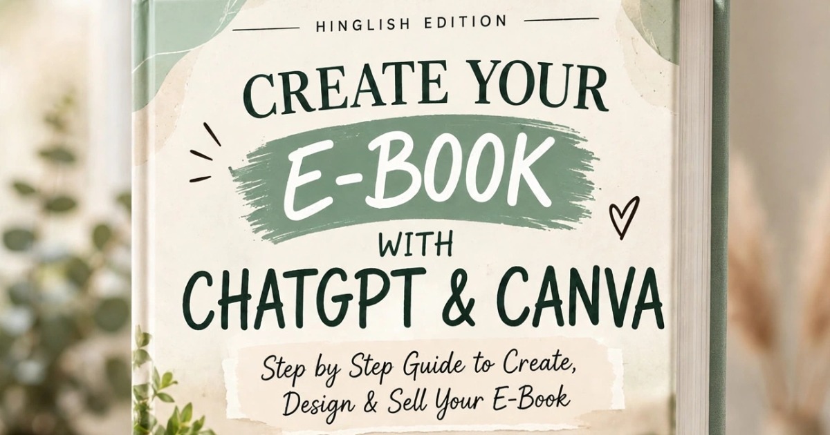 CREATE YOUR E-BOOK WITH CHATGPT & CANVA - Hinglish Edition