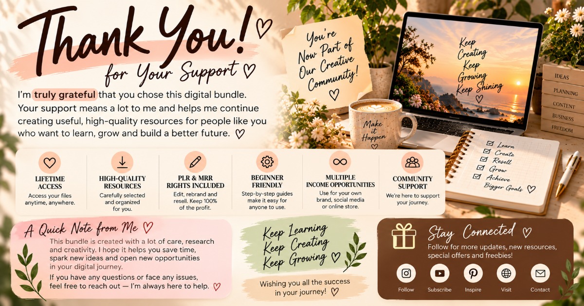 Ultimate Digital Creator Bundle | 8,000+ Faceless & Aesthetic Videos, Canva Templates, eBooks, Planners & Digital Resources, image 4