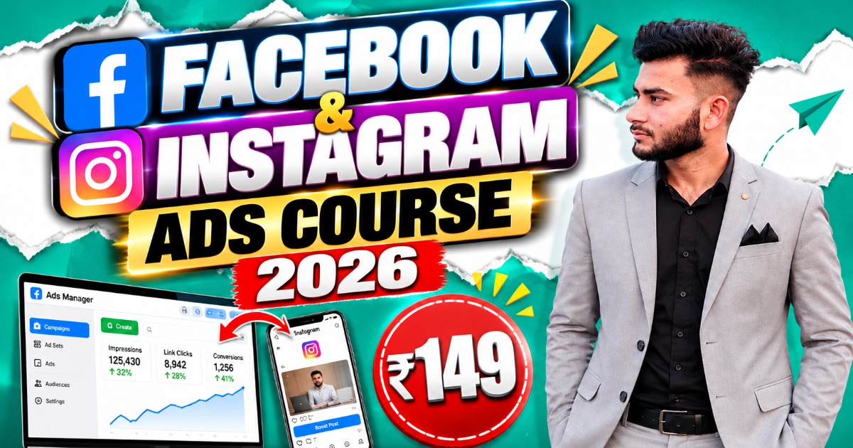 . 🔥 Facebook & Instagram Ads Master Course 2026 – सिर्फ ₹149 में