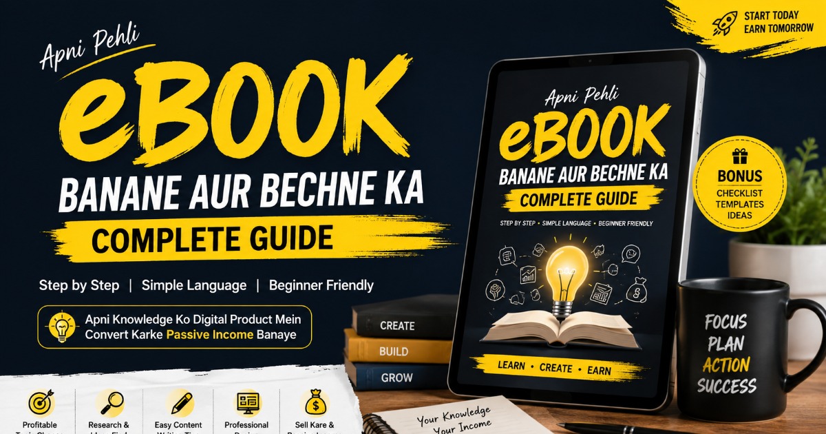 eBook Se Earning — Apni Knowledge Ko Digital Product Mein Convert Karein 🚀
