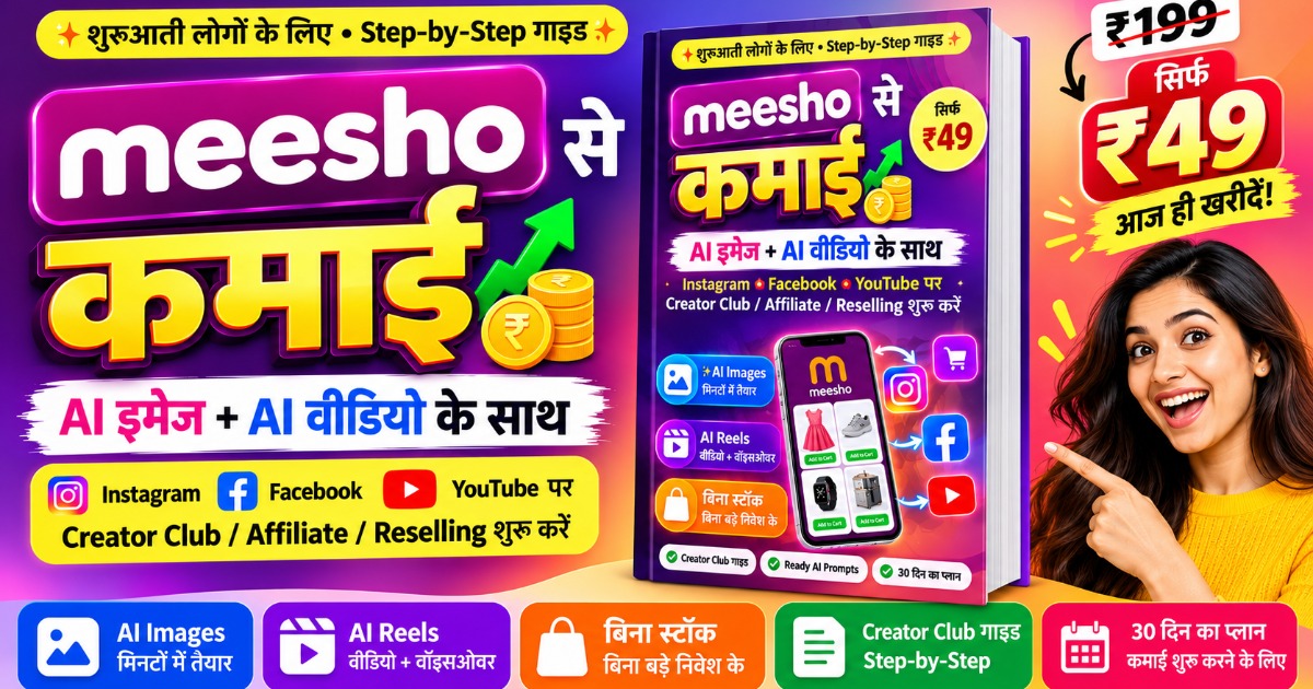 Meesho Se Kamai – AI के साथ Affiliate & Reselling की Step-by-Step Guide, image 2