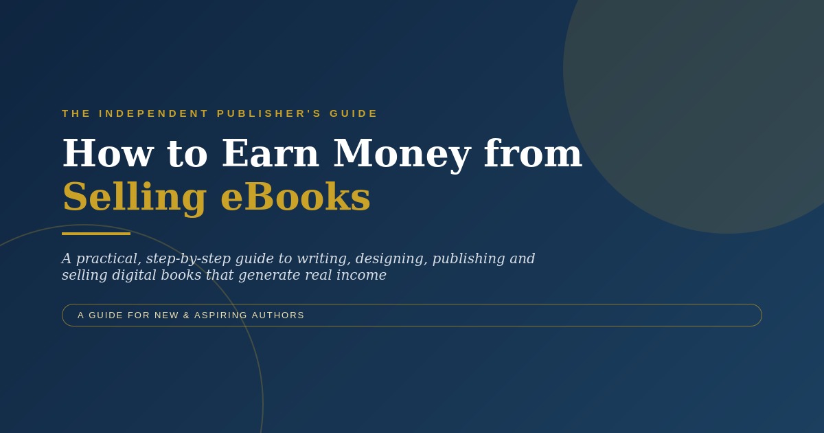 How to earn money from selling ebooks