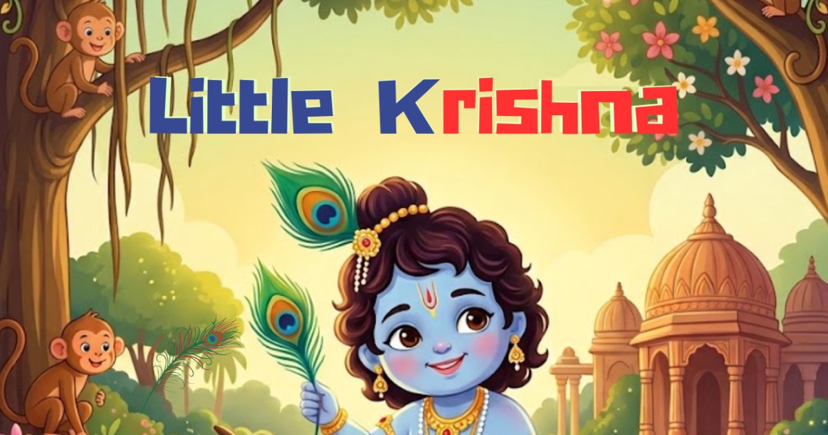 Little Krishna - Story and Coloring Book — image 3