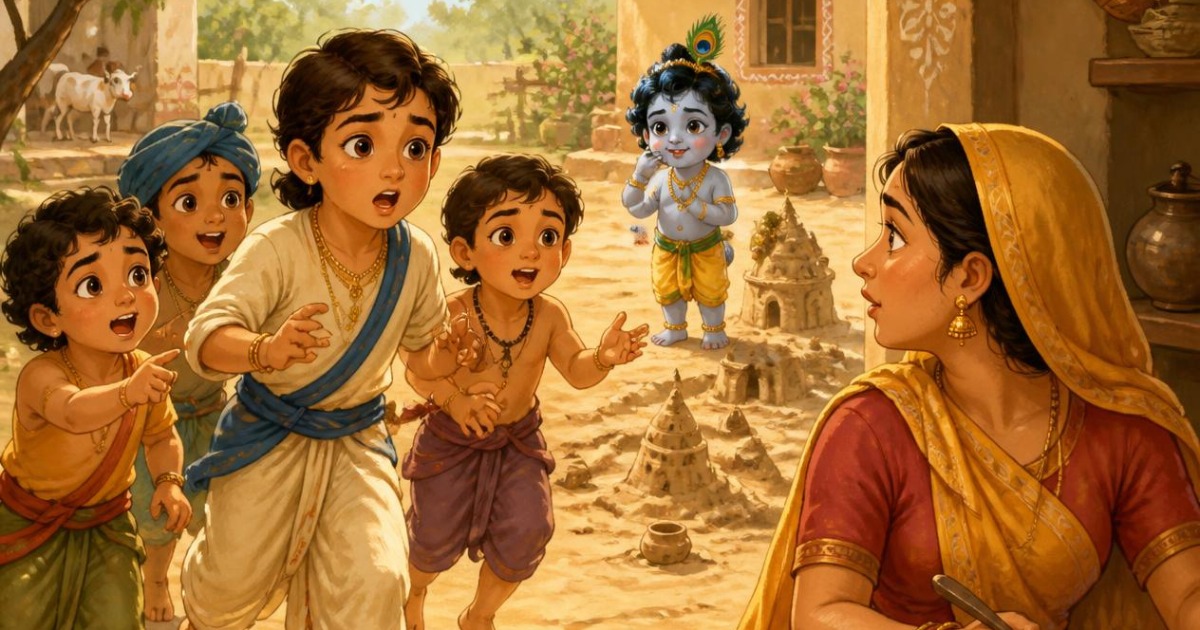 Little Krishna - Story and Coloring Book — image 2