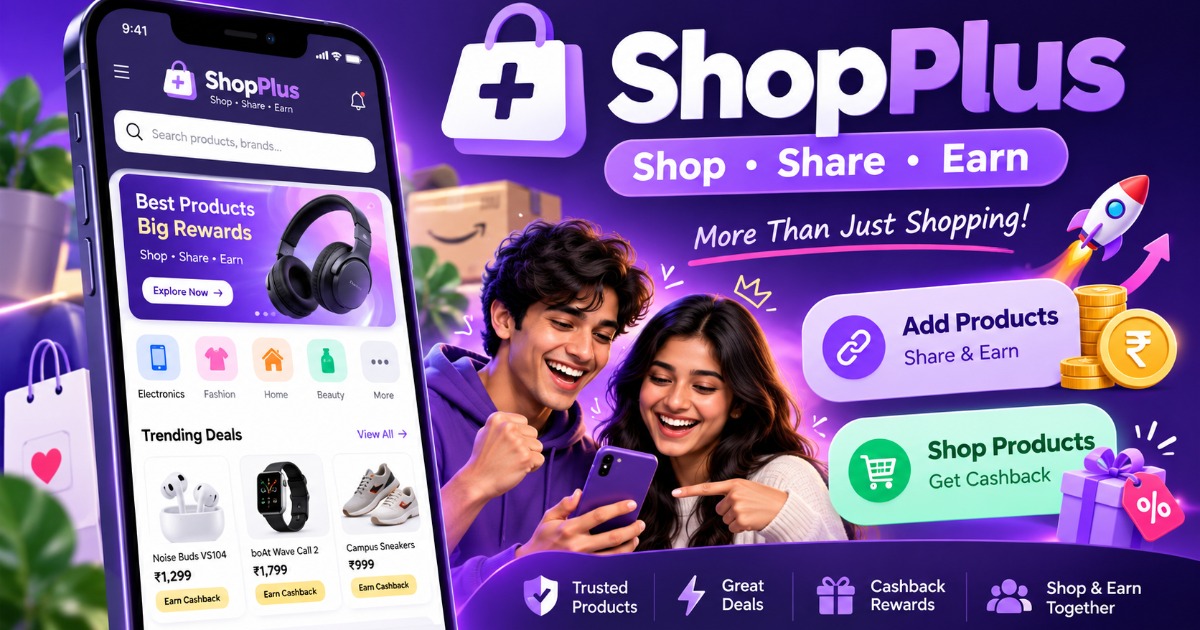 ShopPlus β Shop, Share & Earn | Your Smart Shopping & Rewards App