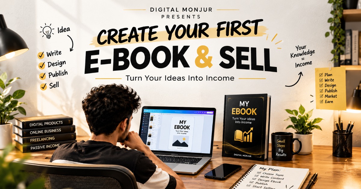 Create Your First EBook & Sell  Start Earning 💰